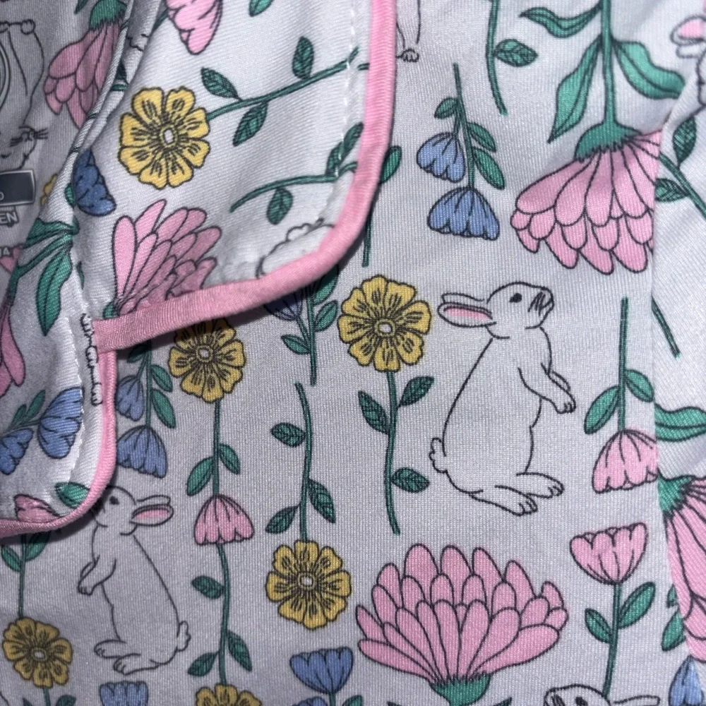 Wonder Nation large 10/12 Floral Bunny Pajama Set